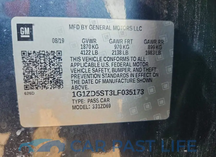 1G1ZD5ST3LF035173# 12