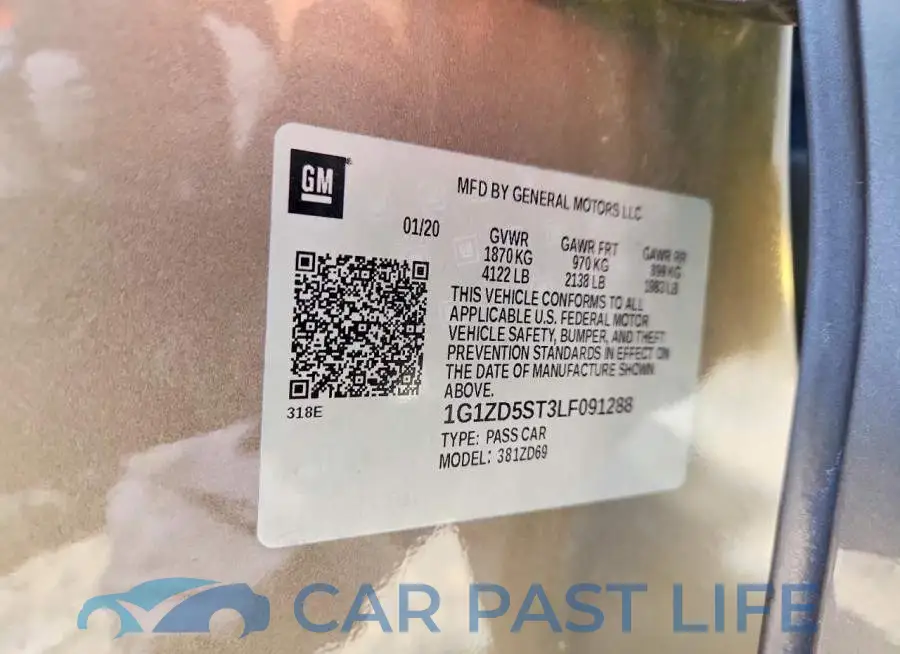 1G1ZD5ST3LF091288# 12