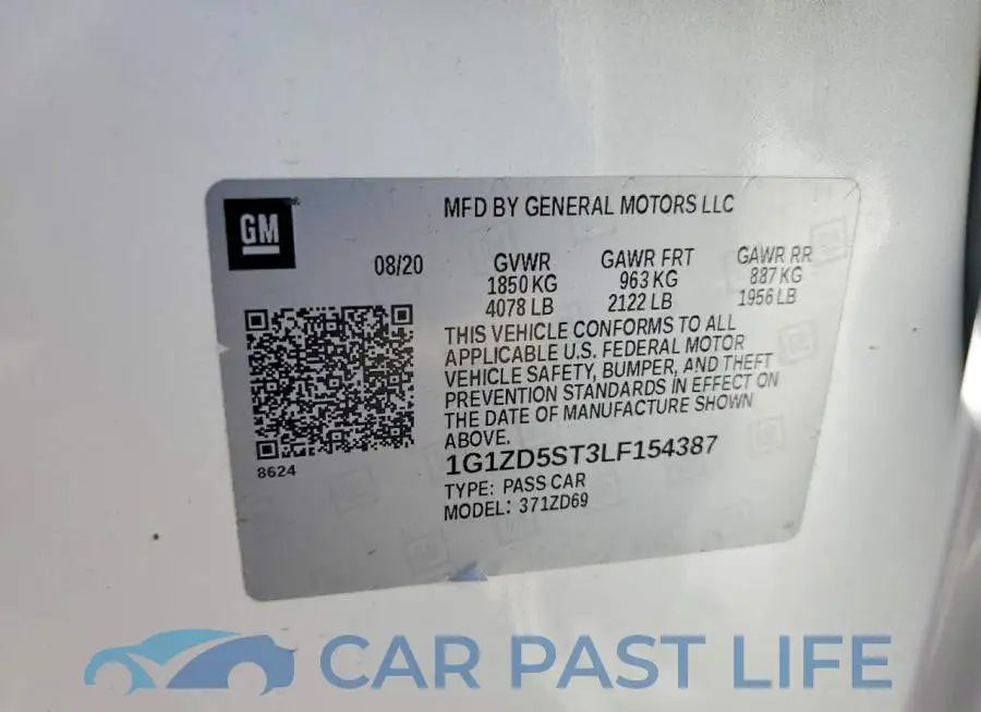 1G1ZD5ST3LF154387# 12