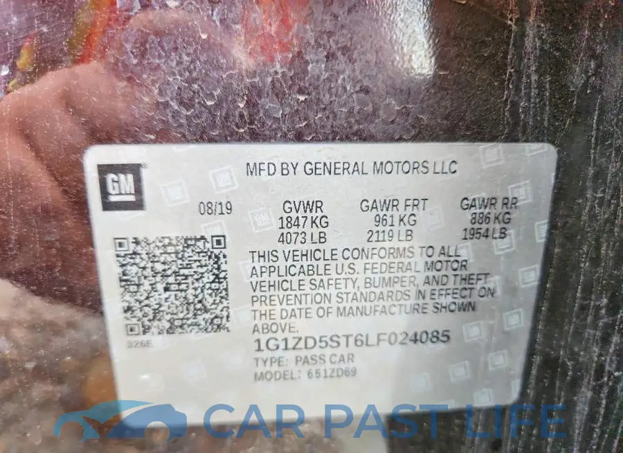 1G1ZD5ST6LF024085# 12