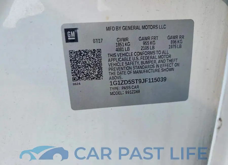 1G1ZD5ST9JF115039# 12
