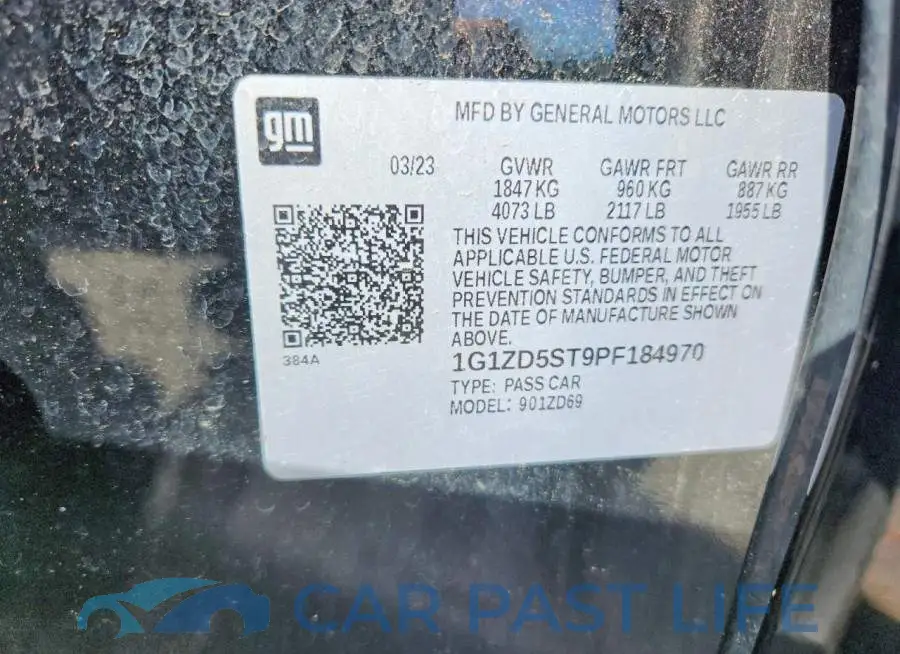 1G1ZD5ST9PF184970# 12