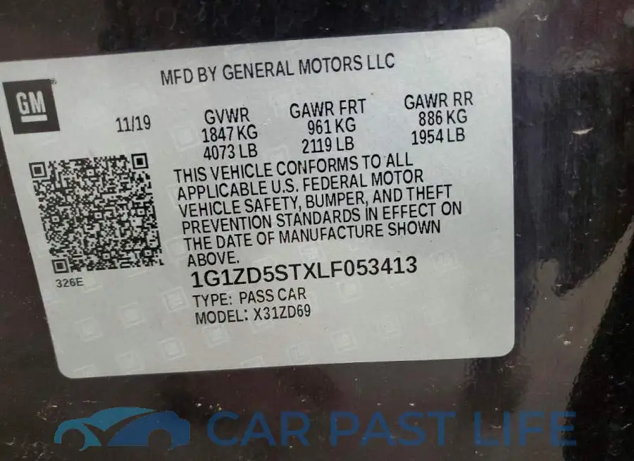1G1ZD5STXLF053413# 12