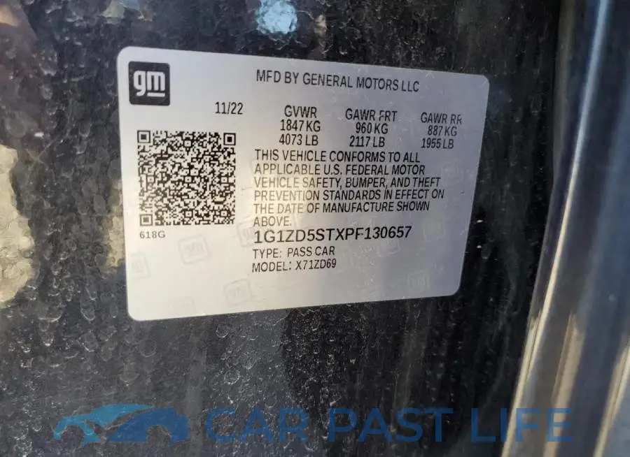 1G1ZD5STXPF130657# 12
