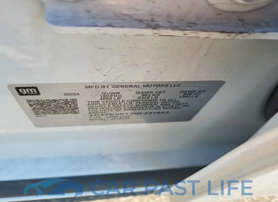 1G1ZE5ST3RF227652# 12