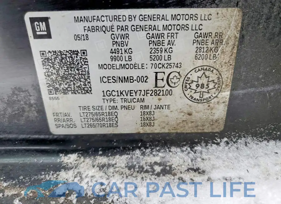 1GC1KVEY7JF282100# 13