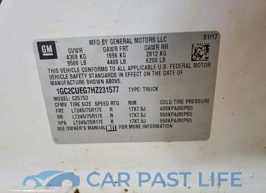 1GC2CUEG7HZ231577# 12