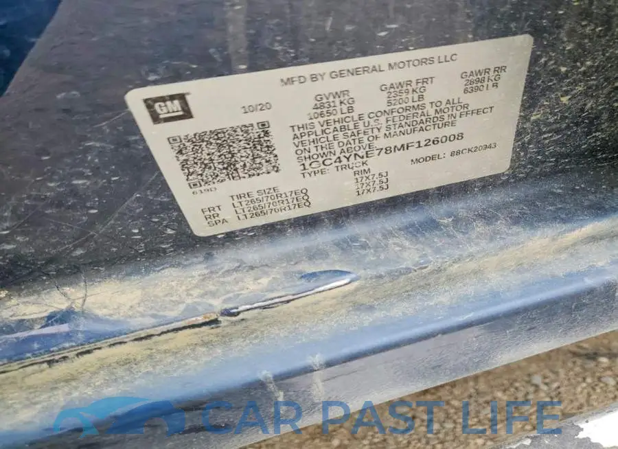 1GC4YNE78MF126008# 12