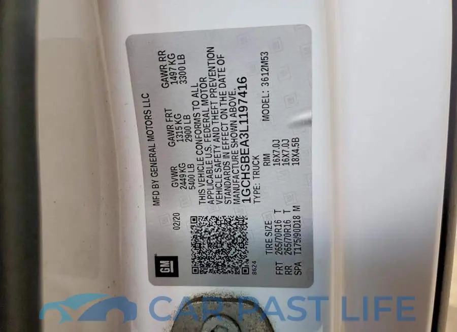 1GCHSBEA3L1197416# 12