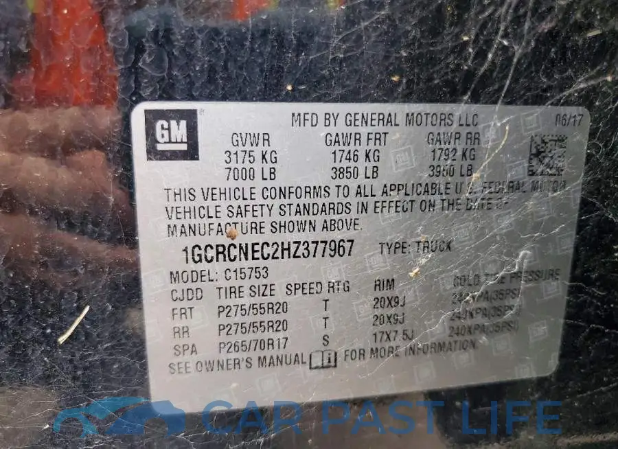 1GCRCNEC2HZ377967# 12