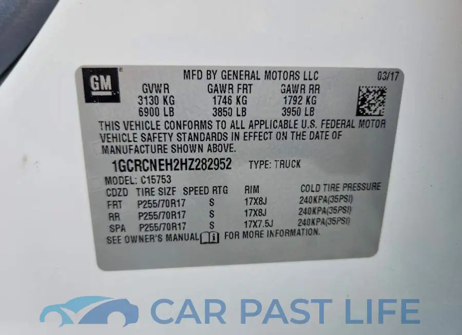 1GCRCNEH2HZ282952# 12