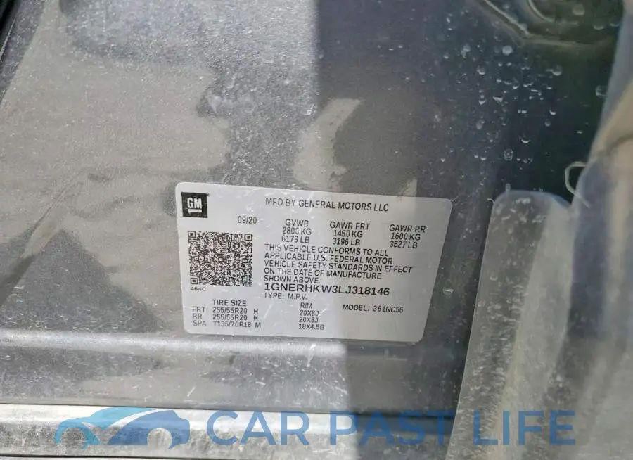 1GNERHKW3LJ318146# 13