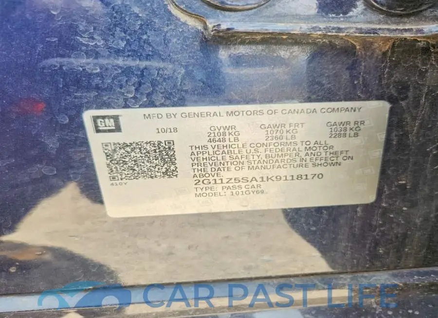 2G11Z5SA1K9118170# 12