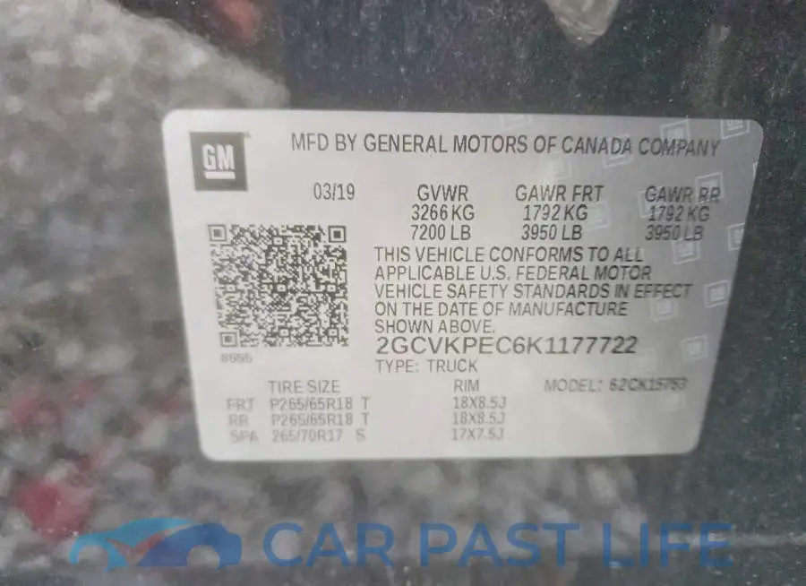 2GCVKPEC6K1177722# 12