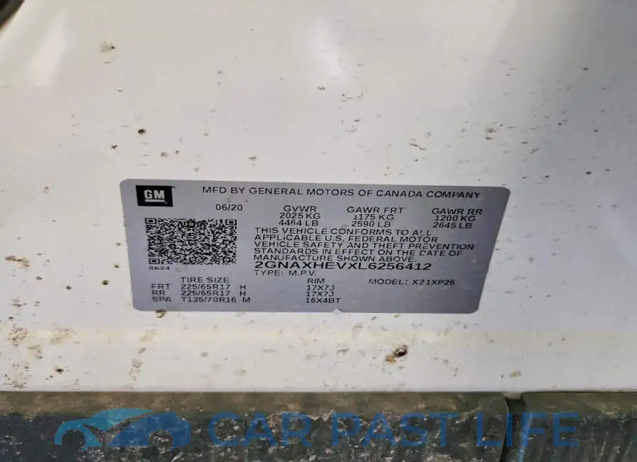 2GNAXHEVXL6256412# 13