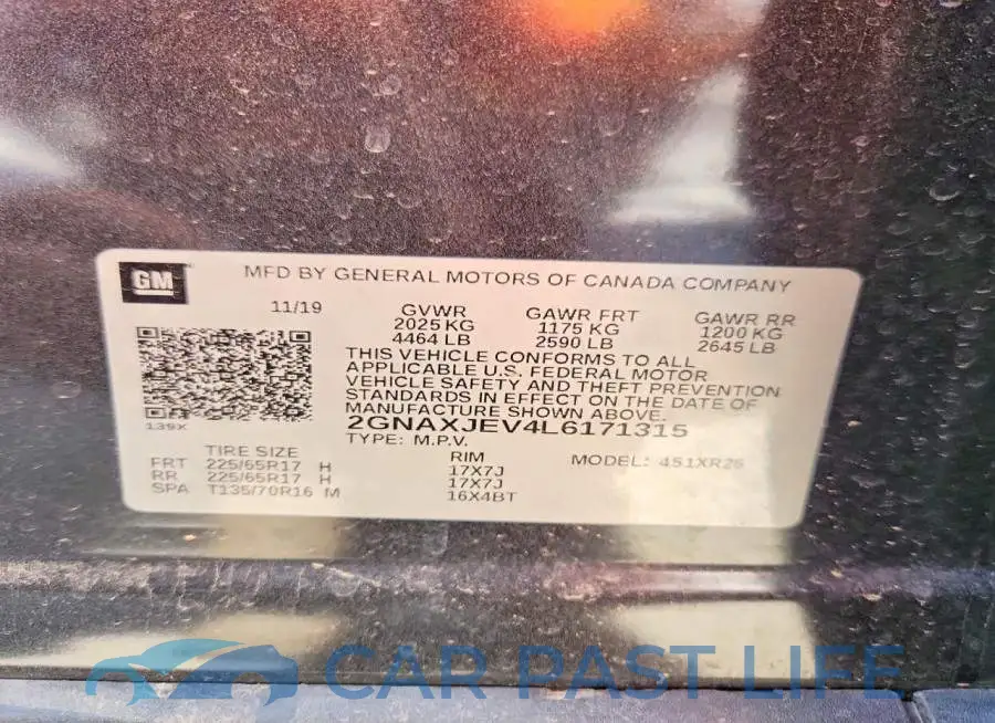2GNAXJEV4L6171315# 13