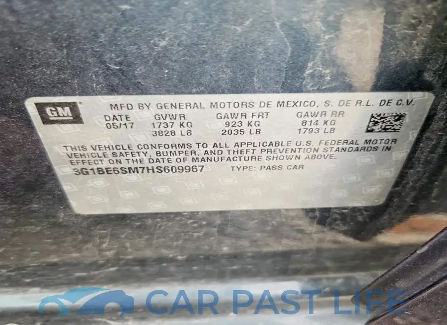 3G1BE6SM7HS609967# 12