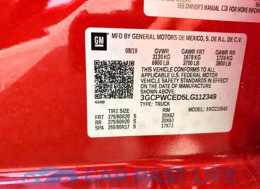3GCPWCED5LG112349# 12