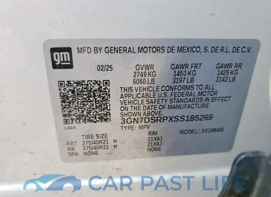 3GN7DSRPXSS185269# 13