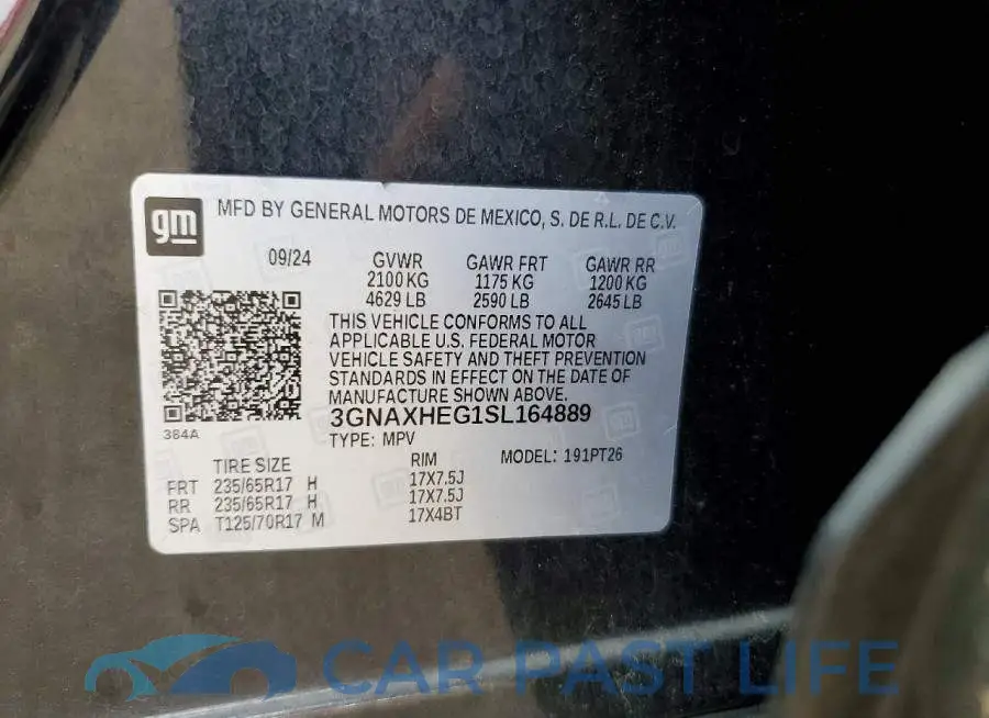 3GNAXHEG1SL164889# 13