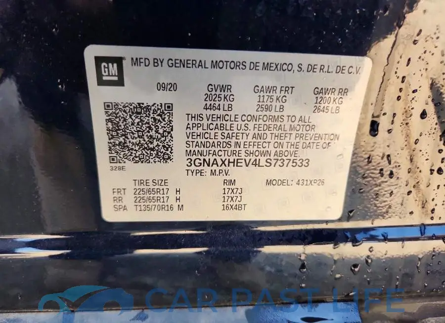 3GNAXHEV4LS737533# 14