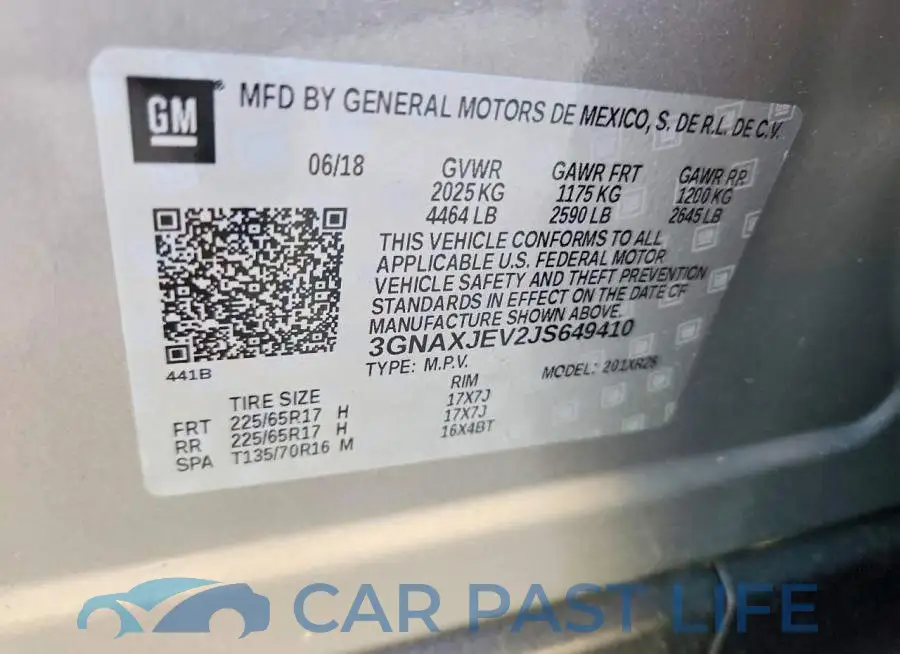 3GNAXJEV2JS649410# 14