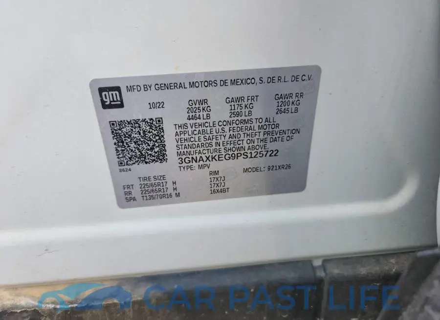 3GNAXKEG9PS125722# 13