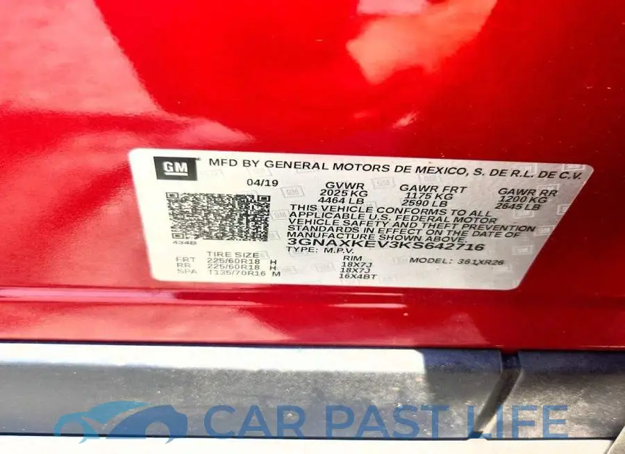 3GNAXKEV3KS642716# 12