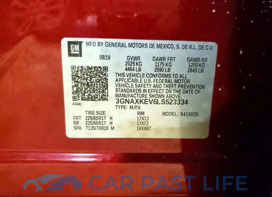 3GNAXKEV6LS523334# 12