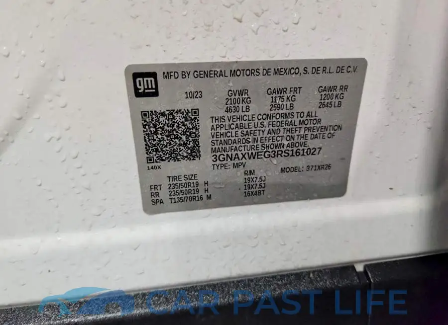 3GNAXWEG3RS161027# 13
