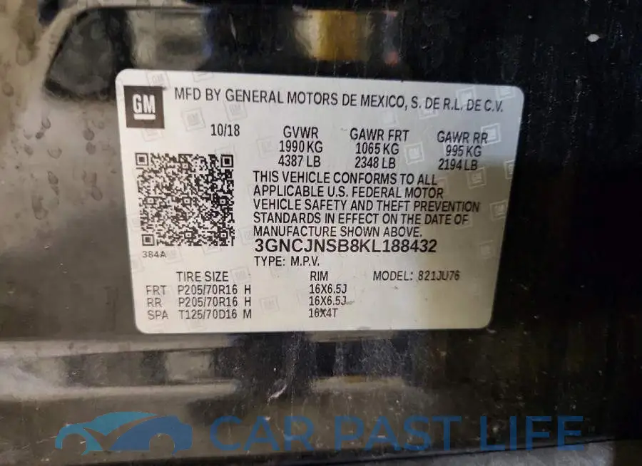 3GNCJNSB8KL188432# 14
