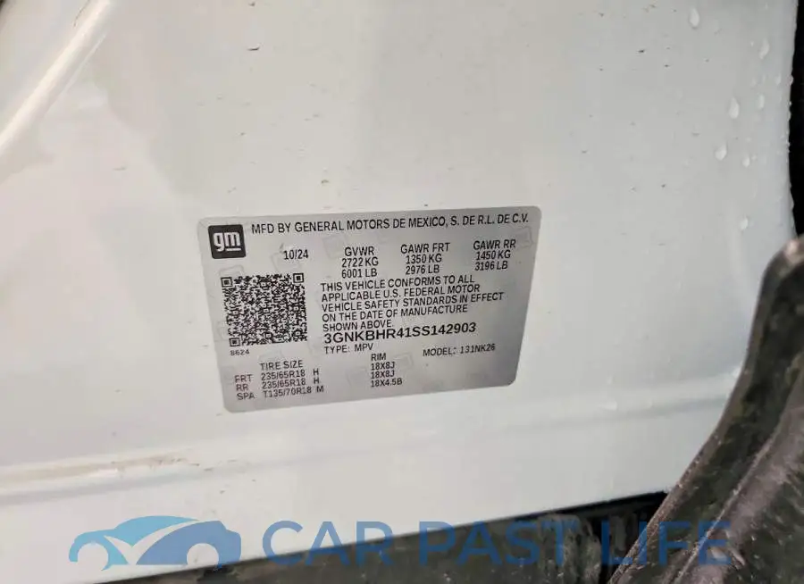 3GNKBHR41SS142903# 14