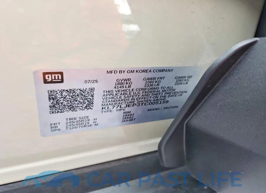 KL77LJEP3TC005159# 13