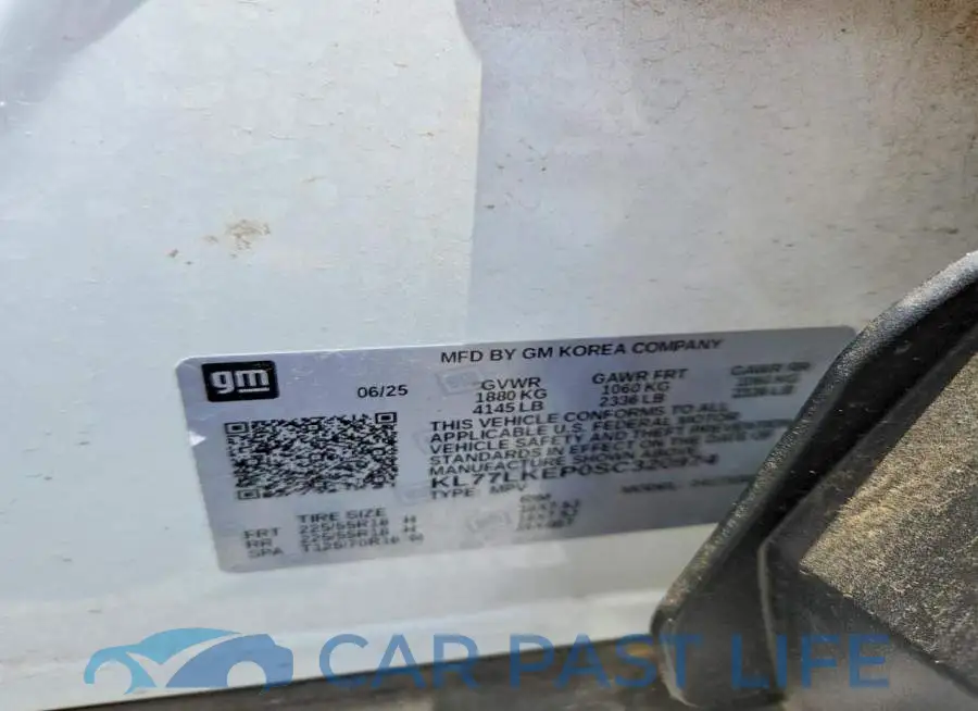 KL77LKEP0SC320974# 13