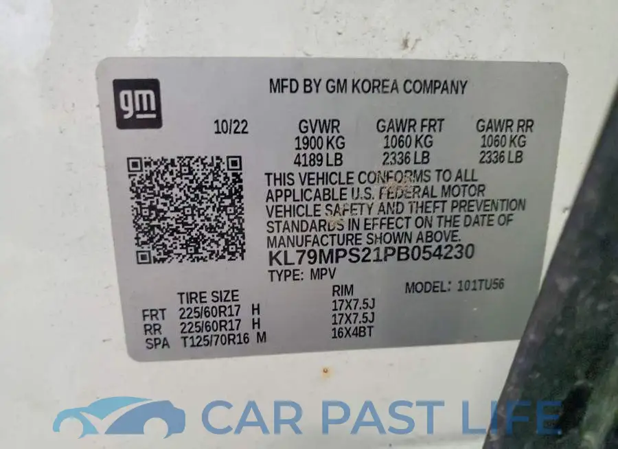 KL79MPS21PB054230# 14