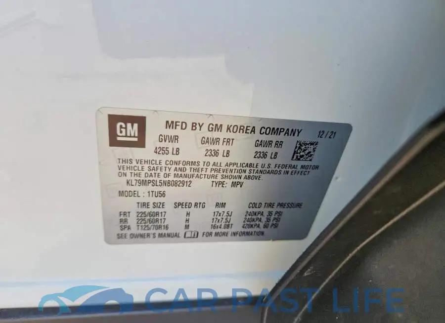 KL79MPSL5NB082912# 13
