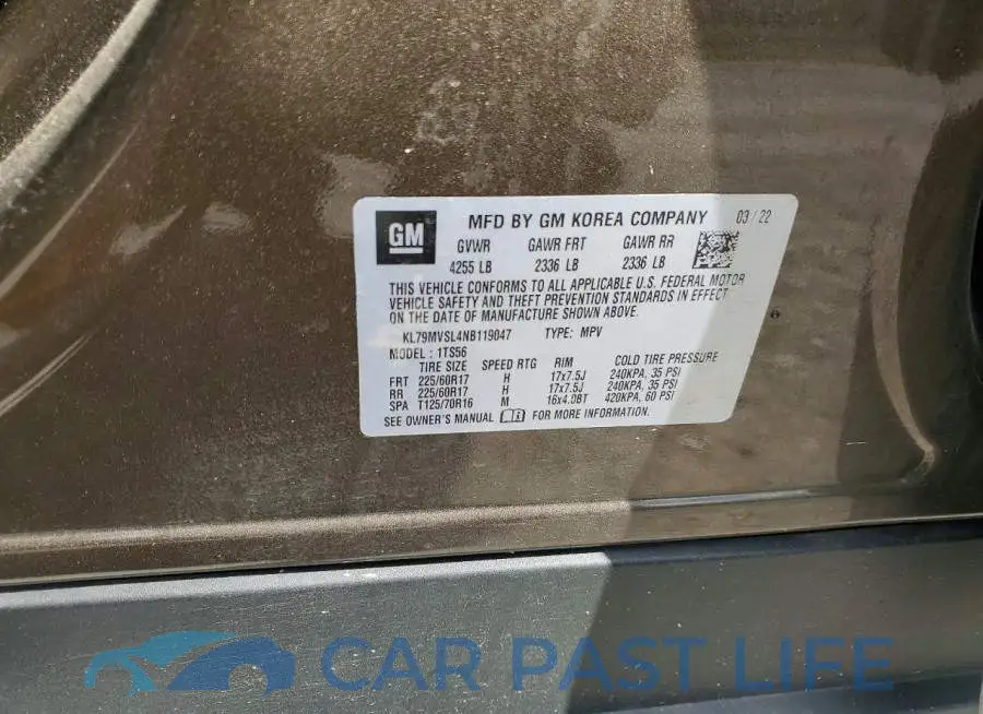 KL79MVSL4NB119047# 13