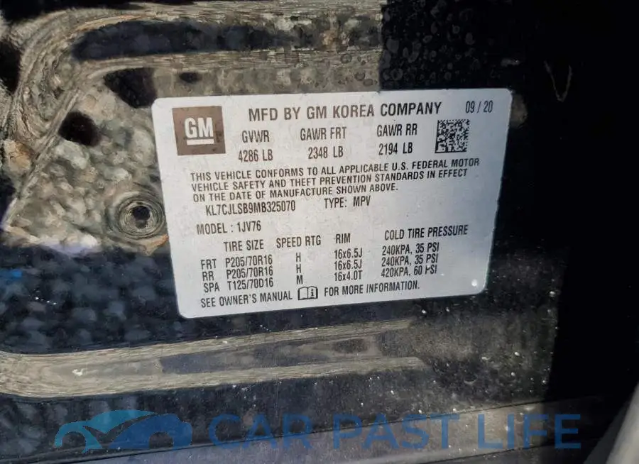 KL7CJLSB9MB325070# 12