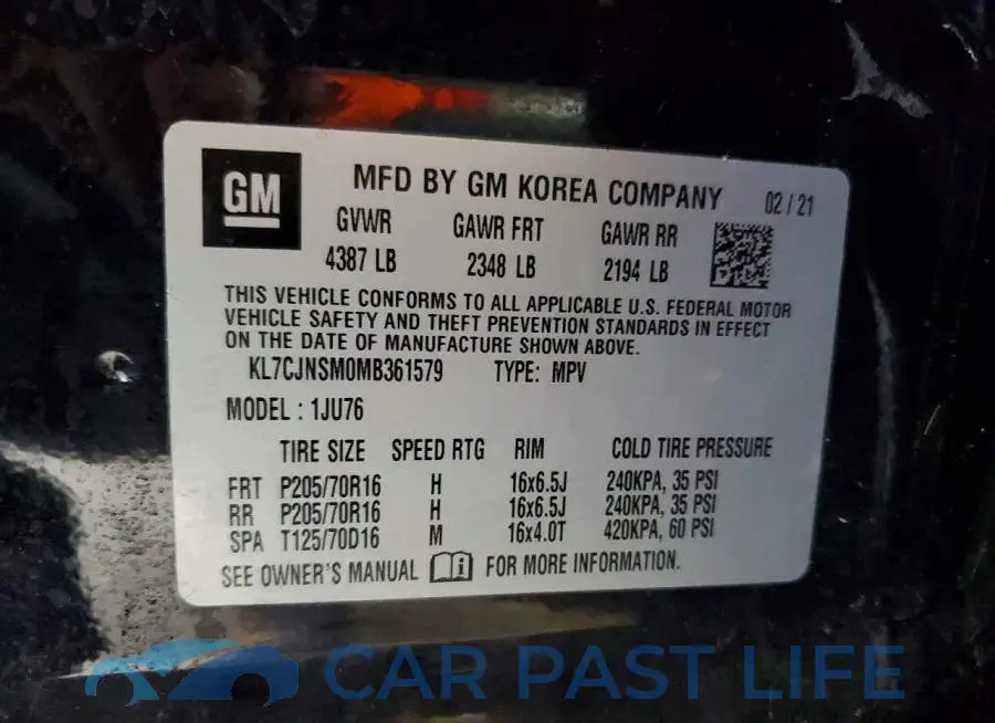 KL7CJNSM0MB361579# 12
