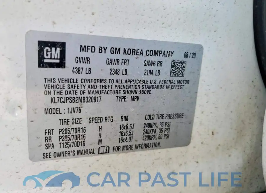 KL7CJPSB2MB320817# 13