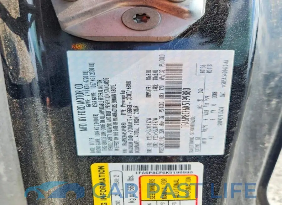 1FA6P8CF6K5199880# 12