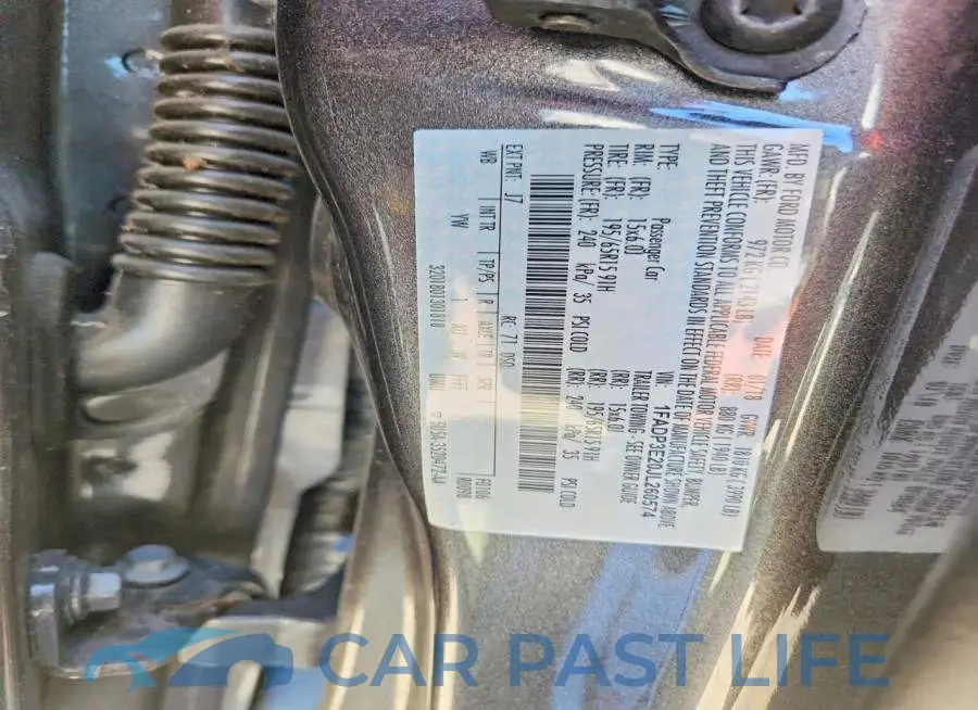 1FADP3E20JL260574# 12