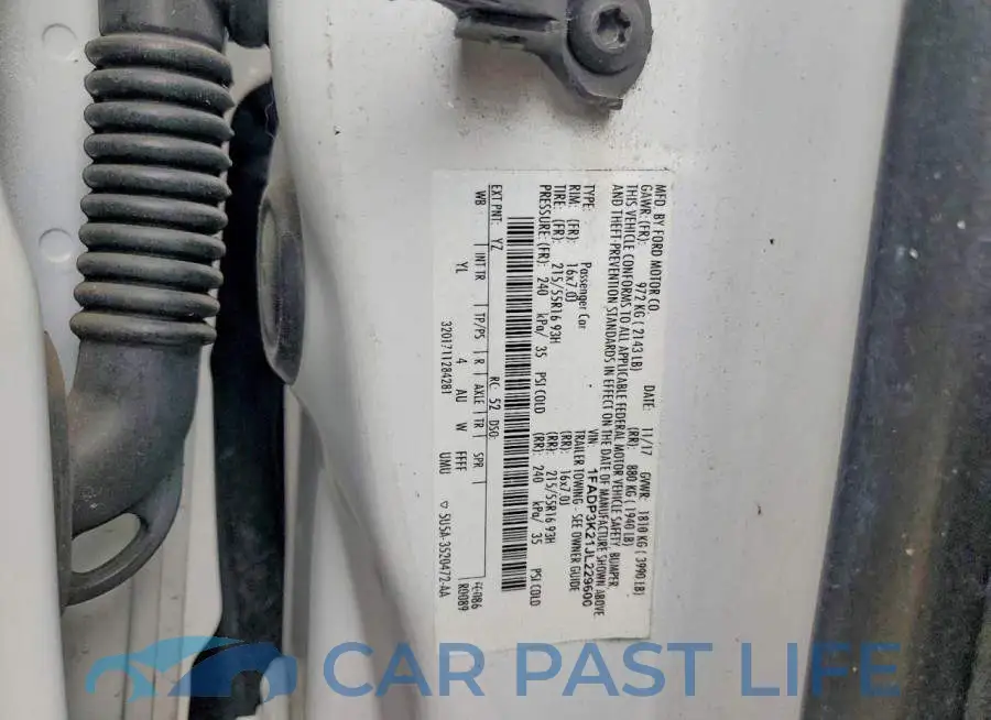 1FADP3K21JL229600# 12