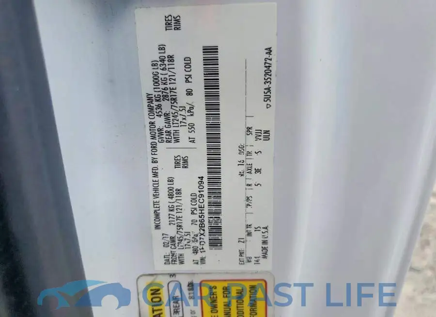 1FD7X2B65HEC91094# 13