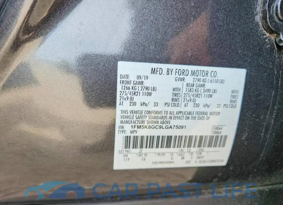 1FM5K8GC9LGA75091# 13