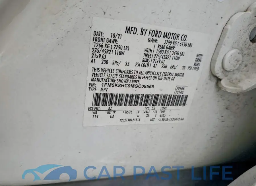 1FM5K8HC9MGC09565# 14