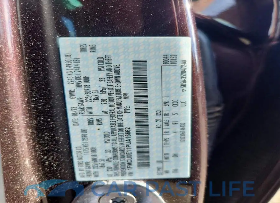 1FMCU0E11PUA16662# 13
