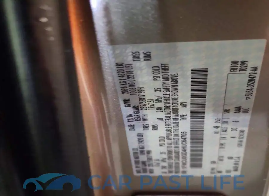 1FMCU0GD4HUC64705# 12