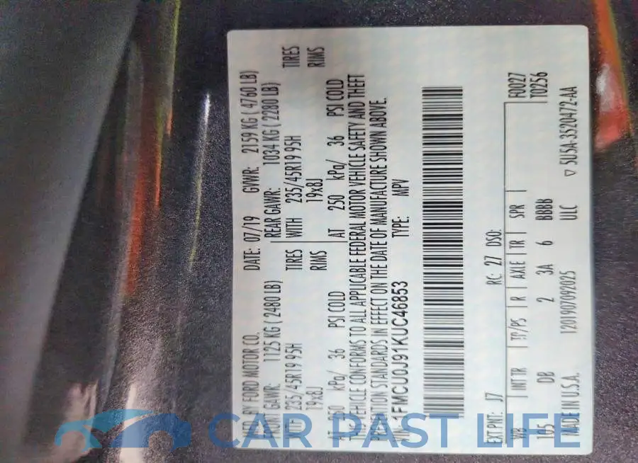 1FMCU0J91KUC46853# 13