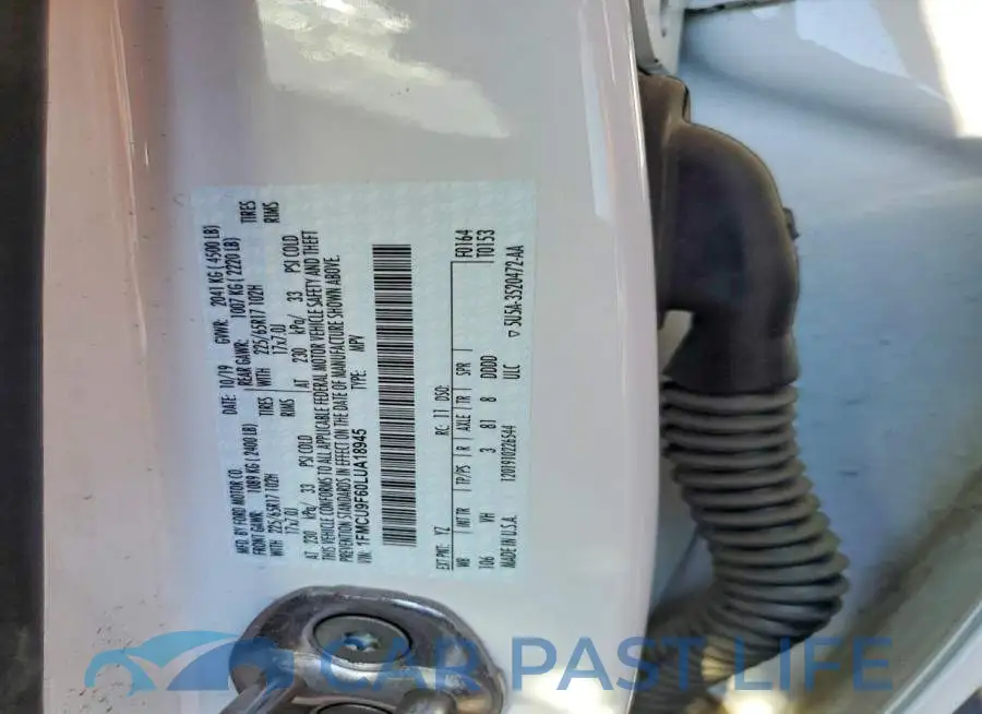 1FMCU9F60LUA18945# 12